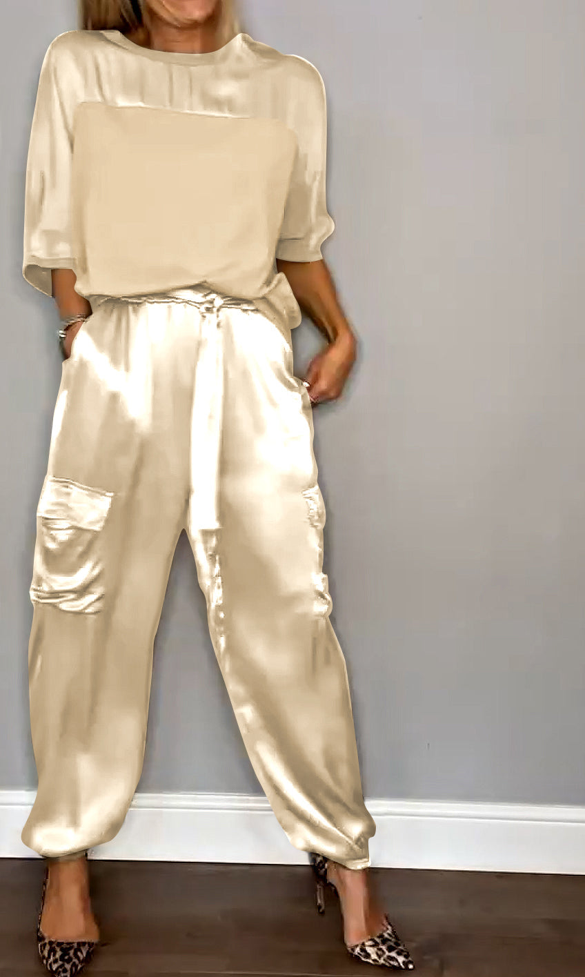 Cleo | Women Suit Two Piece Satin