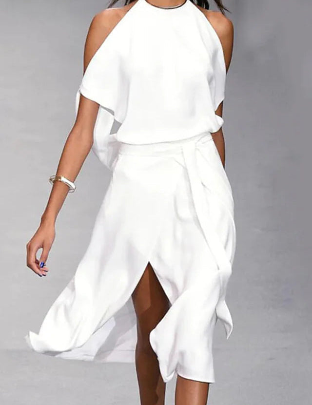 Charlotte | Casual Off-Shoulders Midi Dress