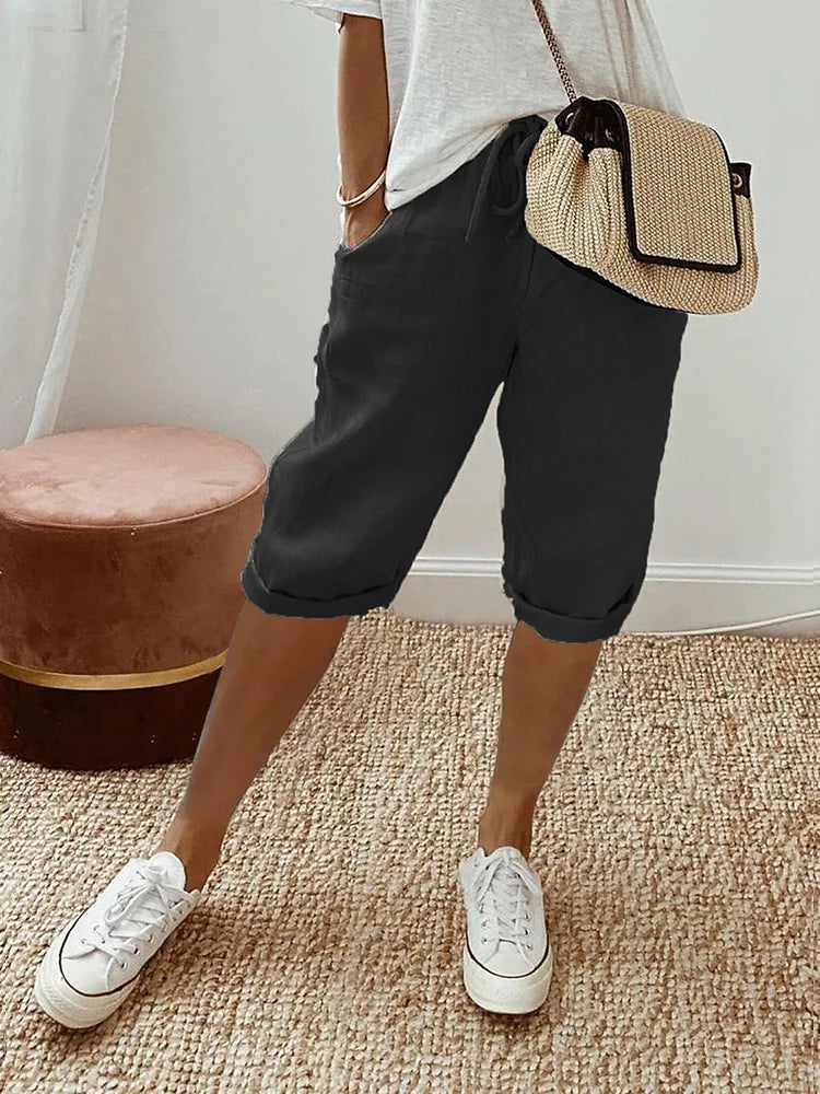 Benicia | Breathable Knee Length Pants for Women