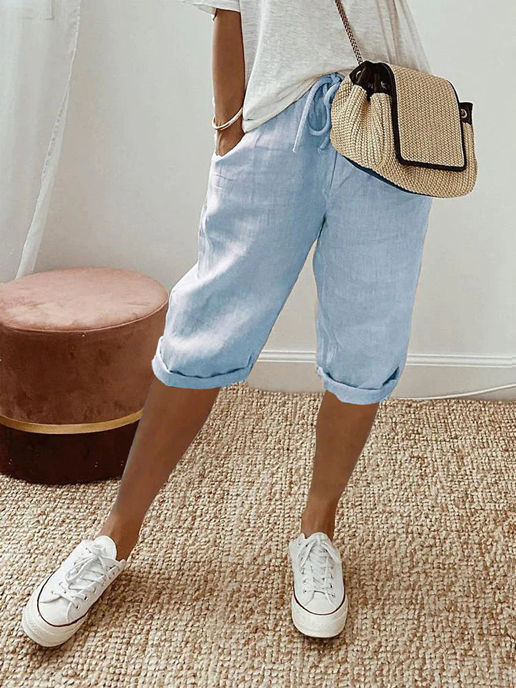 Benicia | Breathable Knee Length Pants for Women