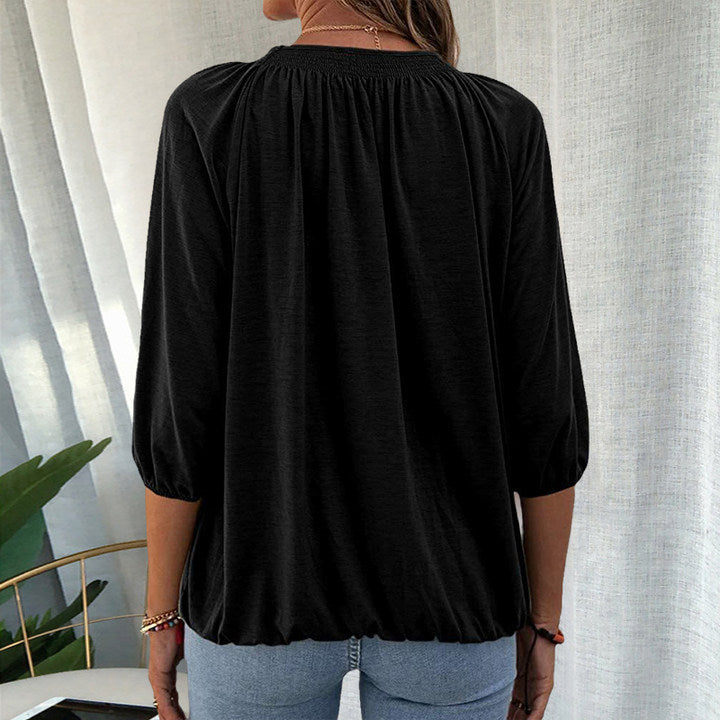 Delilah | Versatile Classic Crew Neck Shirt