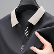 Casual polo with long sleeves - Shenky
