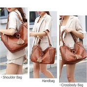 Clarisa | Elegant Tote Bag with Tassel Accent and Versatile Straps