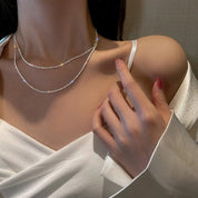 LunaCharm | Elegant Silver Starlight Necklace Set