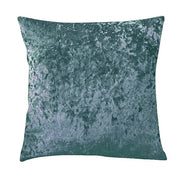Velvet decorative cushion cover with crumpled texture