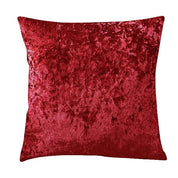 Velvet decorative cushion cover with crumpled texture