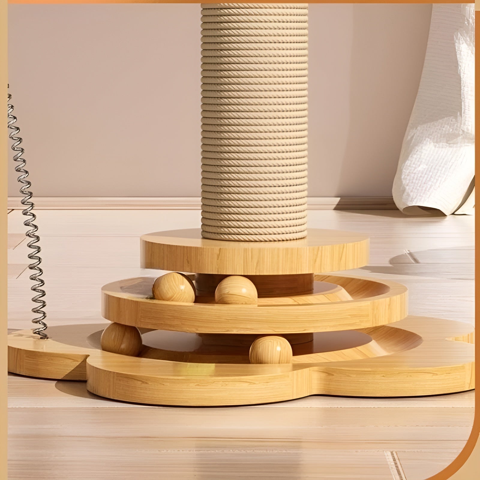 Wooden playing balls for cats - Woodpounce