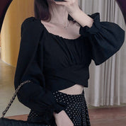 Blouse with bow on the back - Andrea