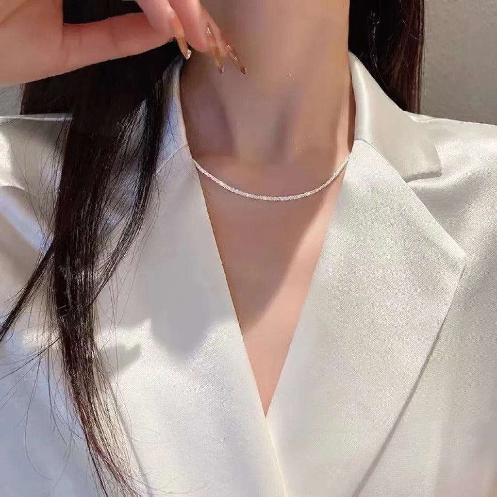 LunaCharm | Elegant Silver Starlight Necklace Set