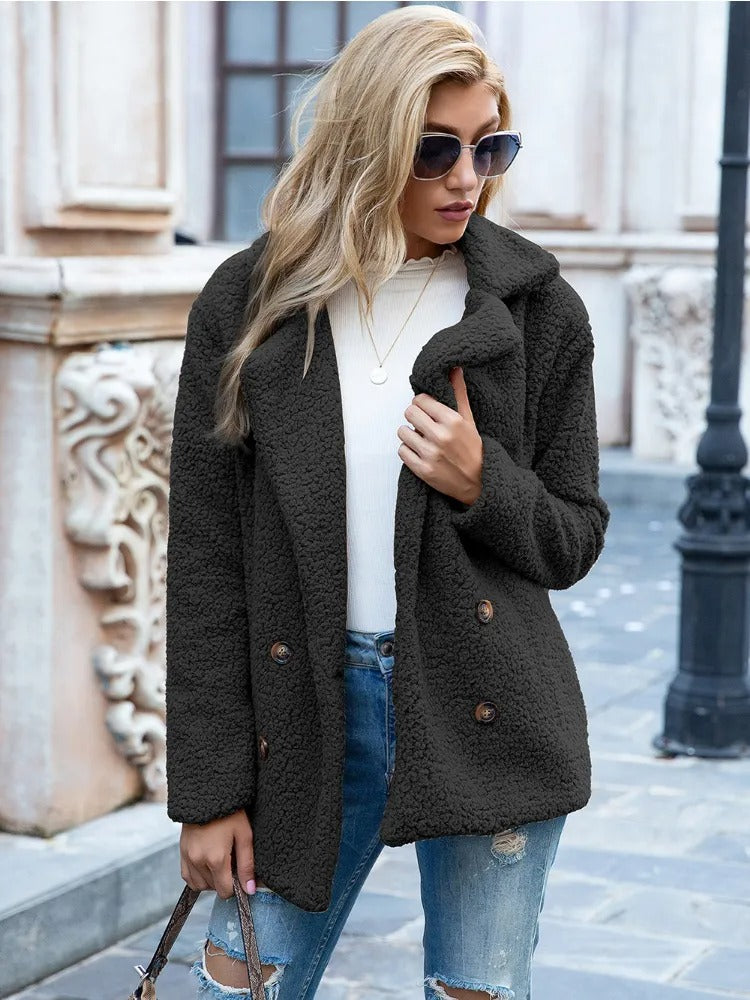 Janine | Cozy Winter Double-Breasted Jacket