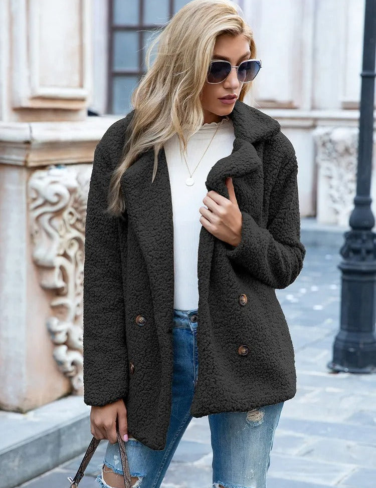 Janine | Cozy Winter Double-Breasted Jacket