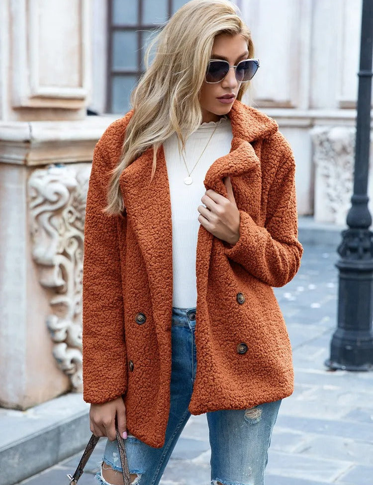 Janine | Cozy Winter Double-Breasted Jacket