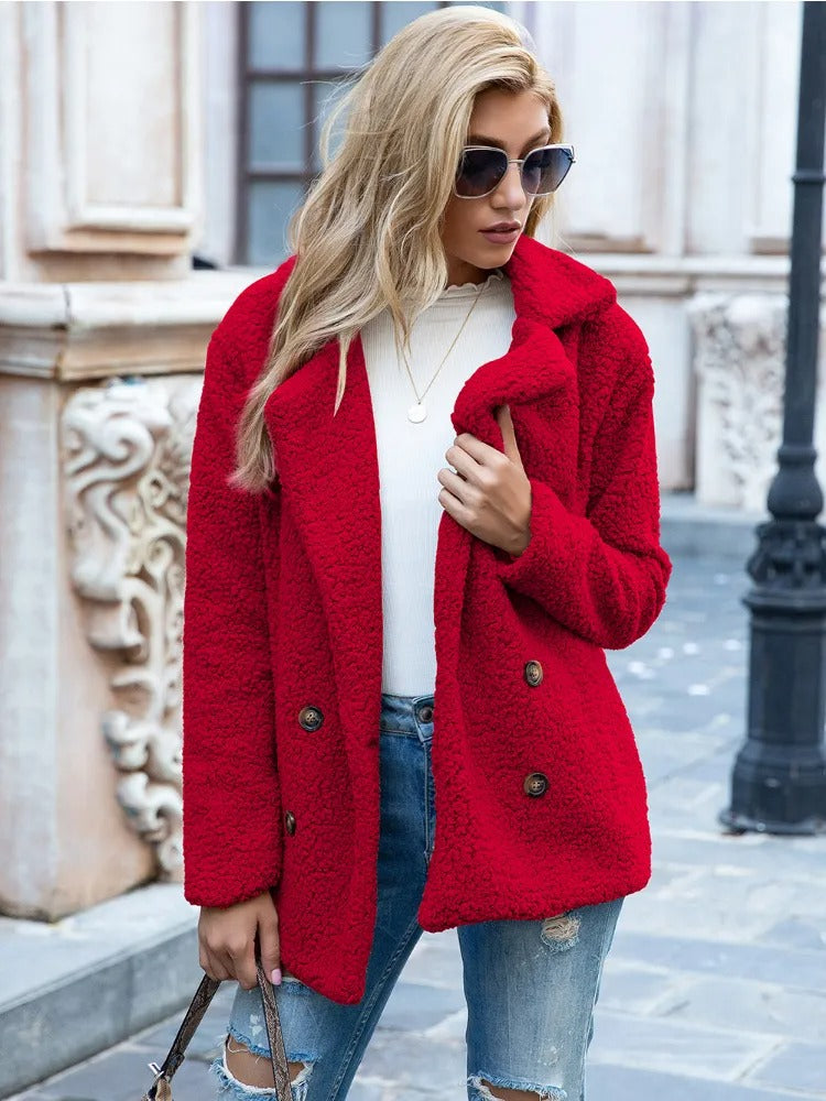 Janine | Cozy Winter Double-Breasted Jacket