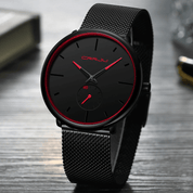 Crjju thin modern men's watch