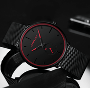 Crjju thin modern men's watch