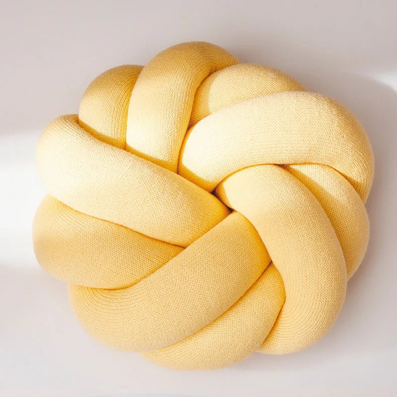 Modern knotball pillow