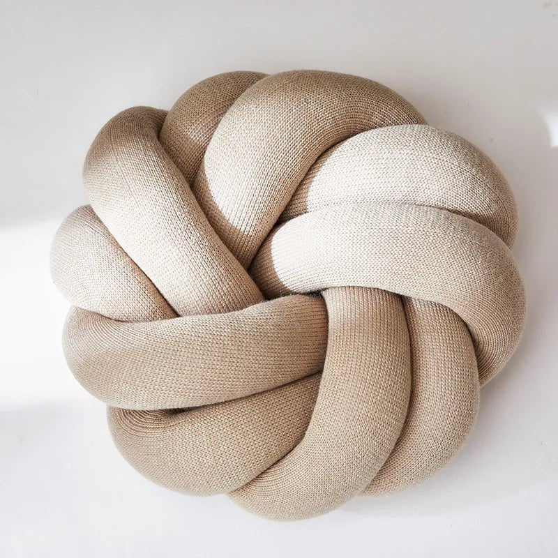 Modern knotball pillow