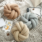 Modern knotball pillow