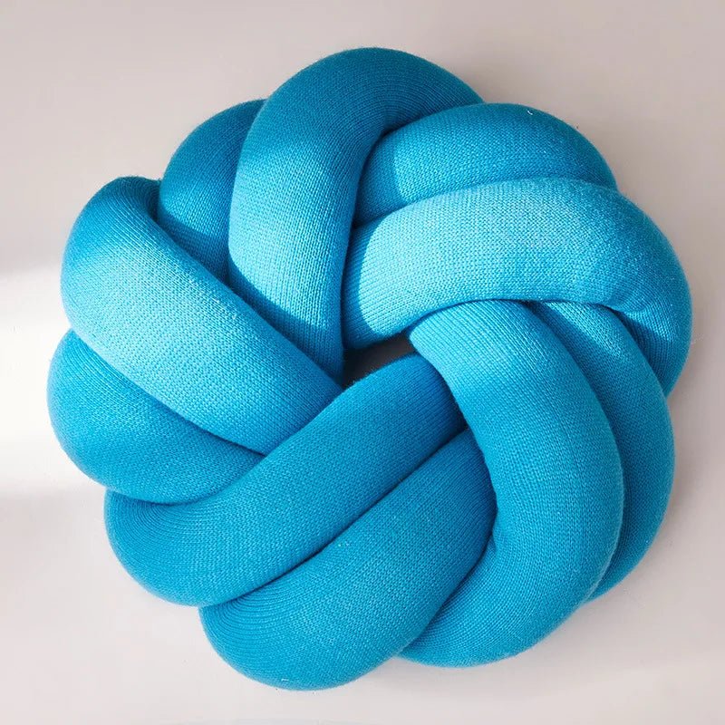 Modern knotball pillow