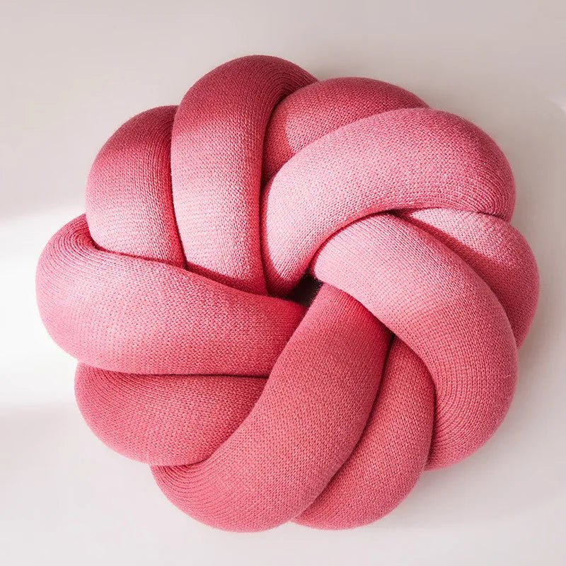 Modern knotball pillow