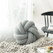 Modern knotball pillow