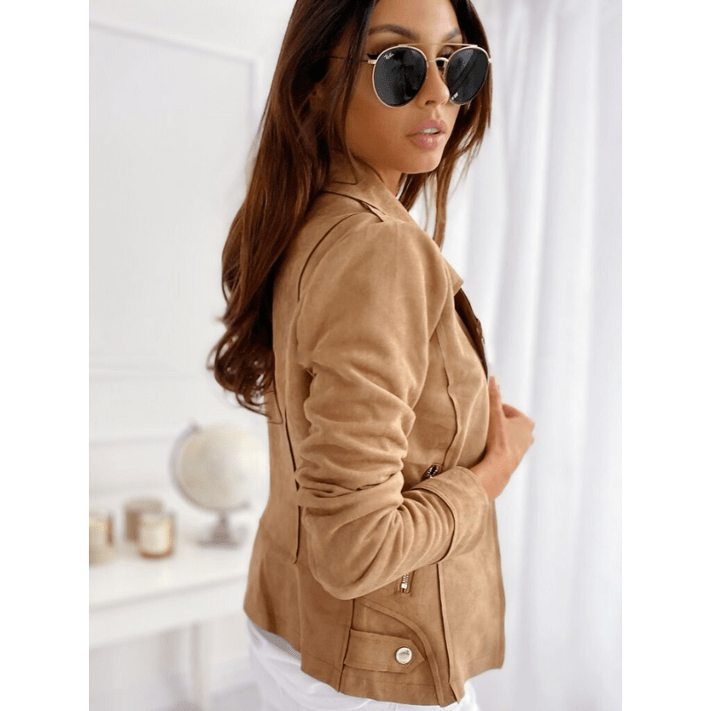 Women stylish zipper jacket | Long -sleeved-4