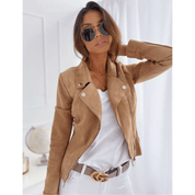 Women stylish zipper jacket | Long -sleeved-5