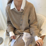 Shaina | Relaxed & Cozy Fit Button-Up Sweater