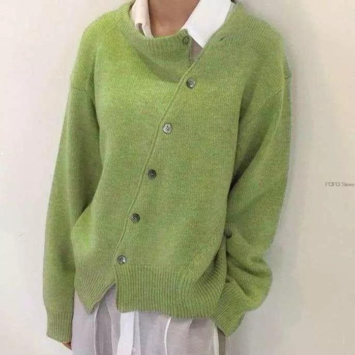 Shaina | Relaxed & Cozy Fit Button-Up Sweater