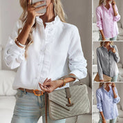 Viola | Elegant Long Sleeve Blouse for Women