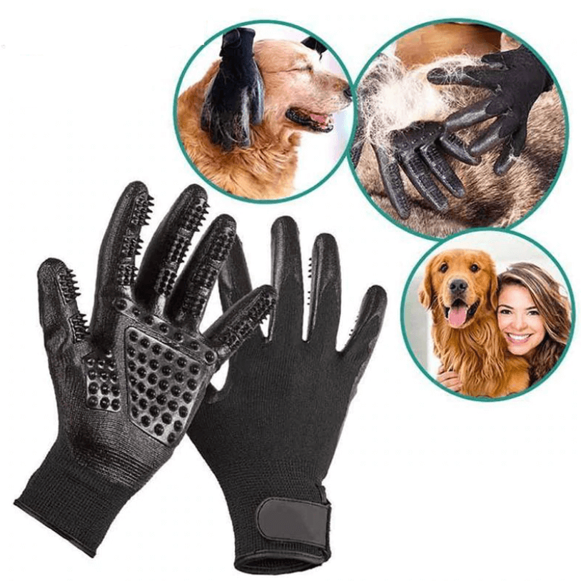 Pet hair removal glove