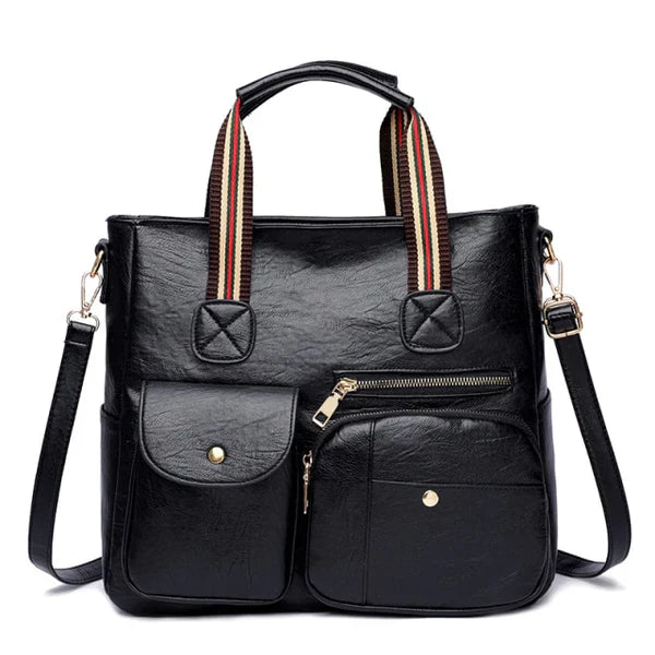 Janice | Multi-Pocket Stylish Tote Bag with Adjustable Strap