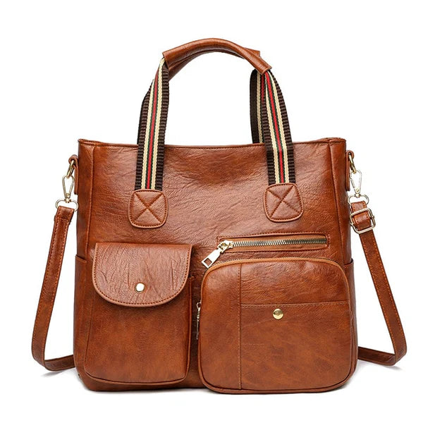 Janice | Multi-Pocket Stylish Tote Bag with Adjustable Strap