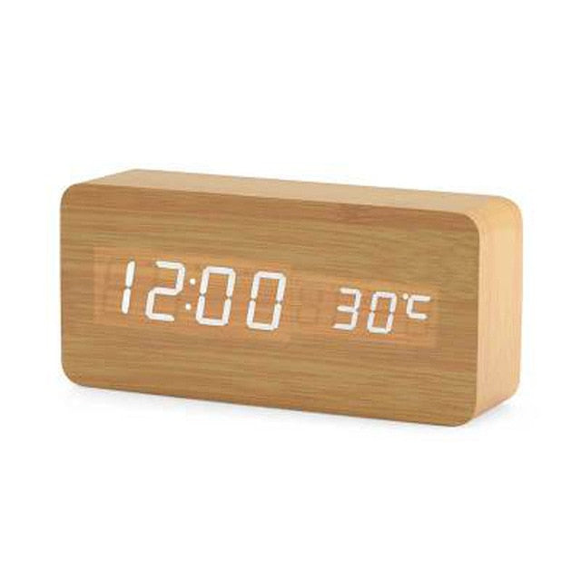 Minimalistic Digital LED alarm clock with speech control