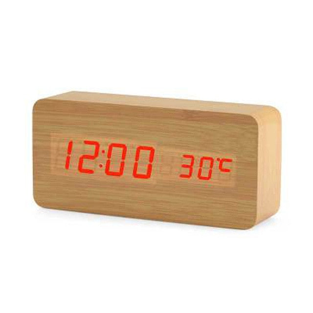 Minimalistic Digital LED alarm clock with speech control