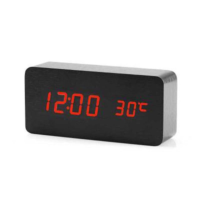 Minimalistic Digital LED alarm clock with speech control