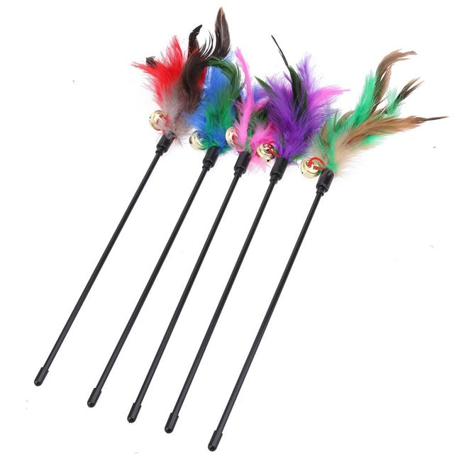 Cat toys with feathers (5 pieces) - Featherchase
