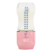 Smart baby bottle with temperature designation and ergonomic design