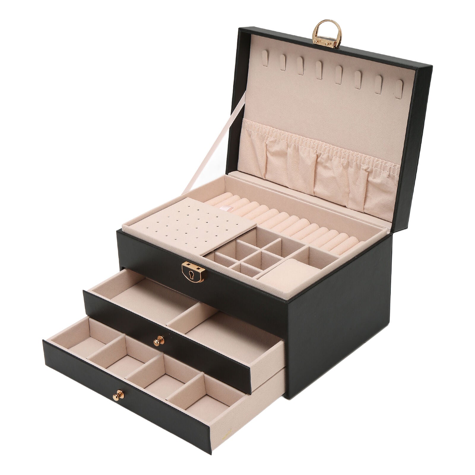 LuxeVault | Triple Layer Jewelry Organizer