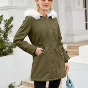 KATH | Stylish Hooded Cotton Padded Coat for Women