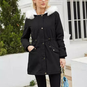 KATH | Stylish Hooded Cotton Padded Coat for Women