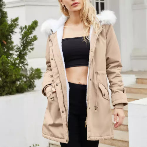 KATH | Stylish Hooded Cotton Padded Coat for Women