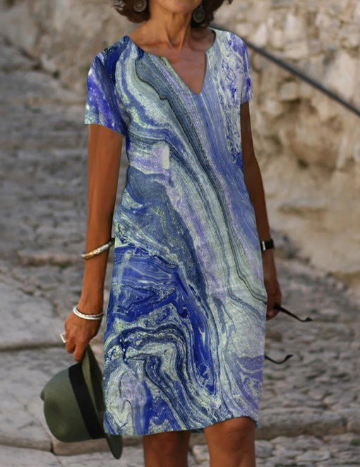 Sarahs | Elegant Summer V-Neck Dress