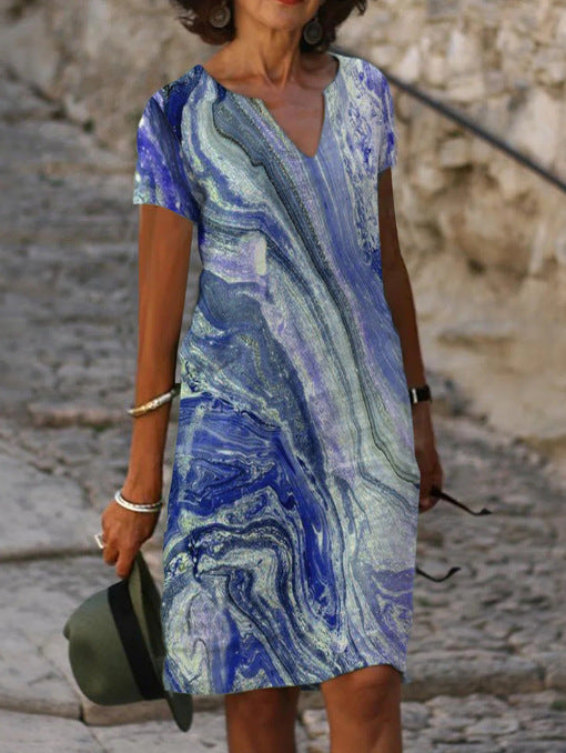 Sarahs | Elegant Summer V-Neck Dress