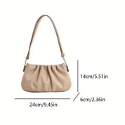 Holly | Stylish Ruched Handbag with Adjustable Handle
