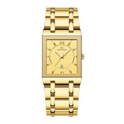 Gold square watch