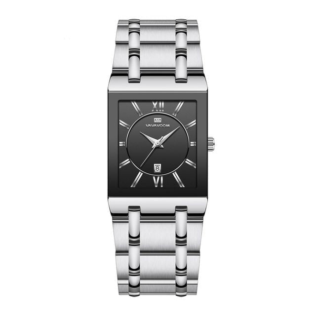 Gold square watch