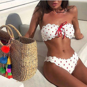 Cathy | Strapless Polkadot Bikini