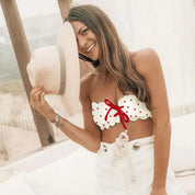 Cathy | Strapless Polkadot Bikini