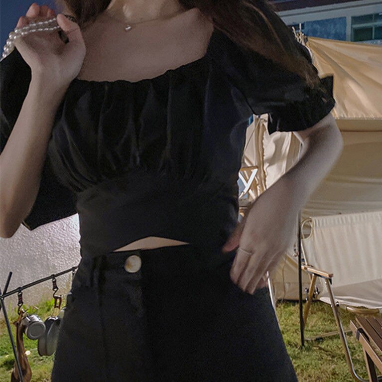 Blouse with bow on the back - Andrea